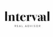 Intervaal Real Advisor : Votre Conseil Immobilier Expert Logo de la société Intervaal Real Advisor en noir, utilisant une typographie serif élégante pour le nom principal.