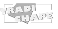 Logo TRADI CHAPE : Style Moderne et Traditionnel Logo stylisé noir et blanc pour 'TRADI CHAPE', affichant le texte en majuscules, épaisses et inclinées, sur un fond gris/noir.